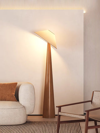 Tilt Hat Wooden Floor Lamp Ledecoo