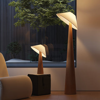Tilt Hat Wooden Floor Lamp Ledecoo