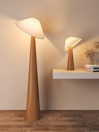 Tilt Hat Wooden Floor Lamp Ledecoo