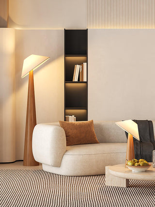 Tilt Hat Wooden Floor Lamp Ledecoo