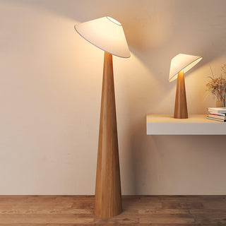 Tilt Hat Wooden Floor Lamp Ledecoo