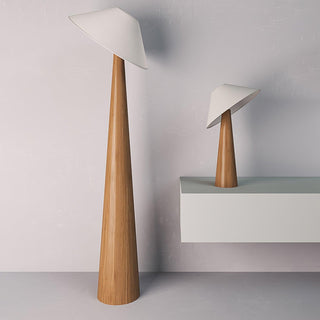 Tilt Hat Wooden Floor Lamp Ledecoo