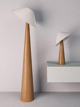 Tilt Hat Wooden Floor Lamp Ledecoo