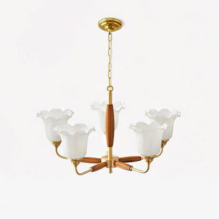 Trumpet Flower Glass Chandelier Arkstarhome