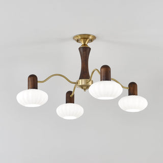 Walnut Color Embrace Chandelier Arkstarhome