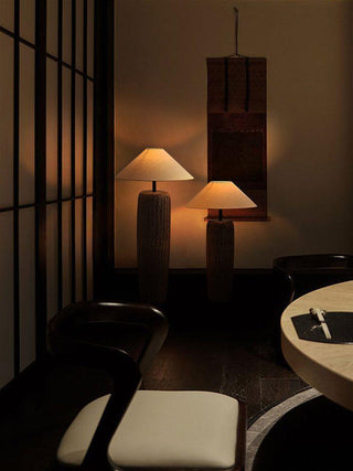 Weathered Wood Grain Floor Lamp Ledecoo