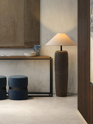 Weathered Wood Grain Floor Lamp Ledecoo