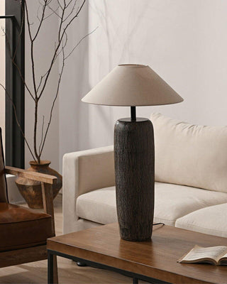 Weathered Wood Grain Floor Lamp Ledecoo