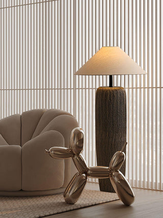Weathered Wood Grain Floor Lamp Ledecoo