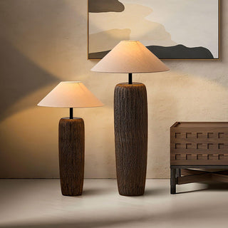 Weathered Wood Grain Floor Lamp Ledecoo