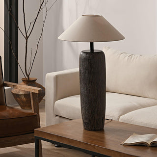 Weathered Wood Grain Floor Lamp Ledecoo