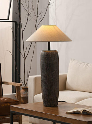 Weathered Wood Grain Floor Lamp Ledecoo