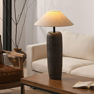 Weathered Wood Grain Floor Lamp Ledecoo