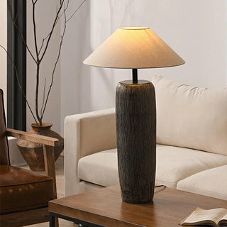 Weathered Wood Grain Floor Lamp Ledecoo
