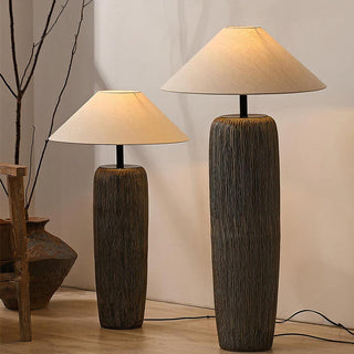 Weathered Wood Grain Floor Lamp Ledecoo