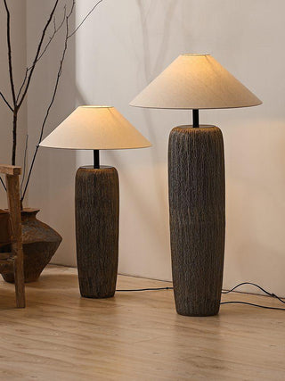 Weathered Wood Grain Floor Lamp Ledecoo