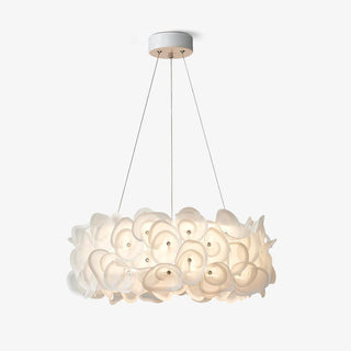 White Hydrangea Pendant Lamp Arkstarhome