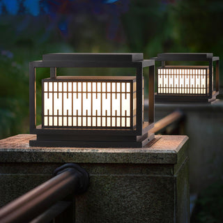 Window Grille Outdoor Post Light Ledecoo