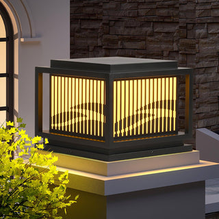 Window Grille Outdoor Post Light Ledecoo
