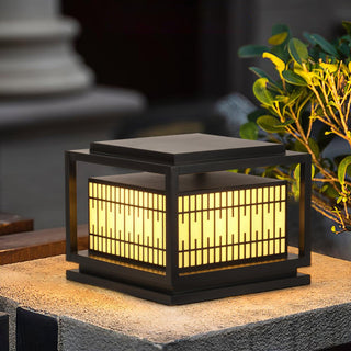 Window Grille Outdoor Post Light Ledecoo