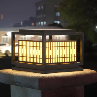 Window Grille Outdoor Post Light Ledecoo