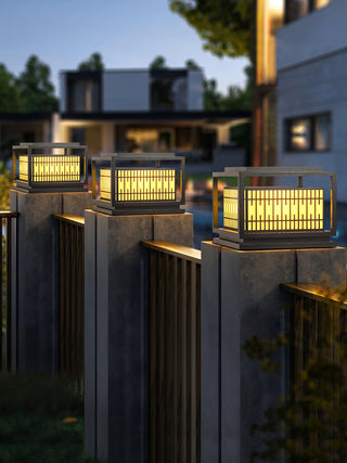 Window Grille Outdoor Post Light Ledecoo