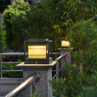 Window Grille Outdoor Post Light Ledecoo