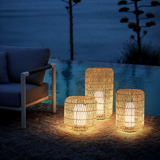 Woven Rattan Outdoor Lamp Arkstarhome
