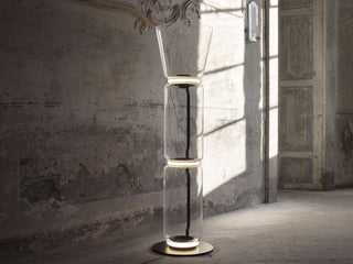 Bamboo Glass Floor Lamp Ledecoo