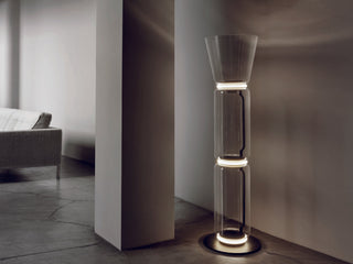 Bamboo Glass Floor Lamp Ledecoo