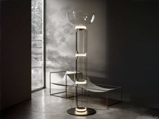 Bamboo Glass Floor Lamp Ledecoo