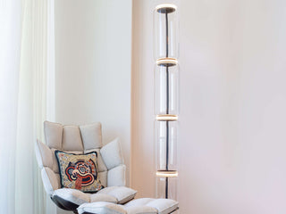 Bamboo Glass Floor Lamp Ledecoo