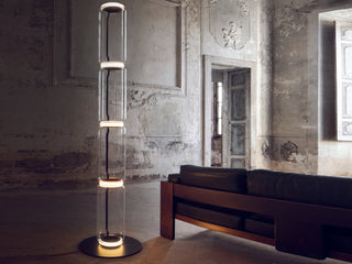 Bamboo Glass Floor Lamp Ledecoo